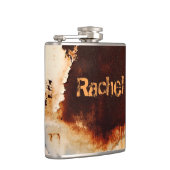 -roestkunstwerk — uniek heupfles (Rechts)