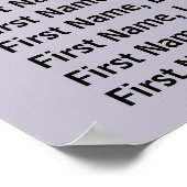 Roestlicht Geel Poster (Hoek)