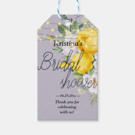 Roestlicht Geel Vrijgezellenfeest Cadeaulabel