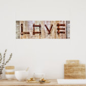 roestrijk poster en sepia (Keuken)