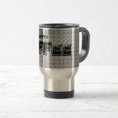 Roestvrij Bord Reizen Reisbeker (Voorkant rechts)