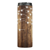 Roestvrij hout Licht, op maat gemaakt roestvrij st Thermosbeker (Achterkant)