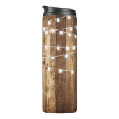Roestvrij hout Licht, op maat gemaakt roestvrij st Thermosbeker (Geroteerd rechts)