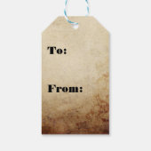  roestvrij papier, Rust Brown Cadeaulabel (Achterkant)