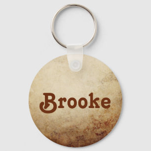  roestvrij papier, Rust Brown Sleutelhanger