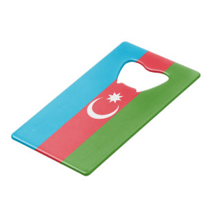 Roestvrij staal Fles Opener vlag van Azerbeidzjan Kredietkaart Flessenopener
