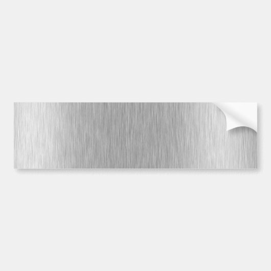 Roestvrij staal getextureerd bumpersticker (Voorkant)