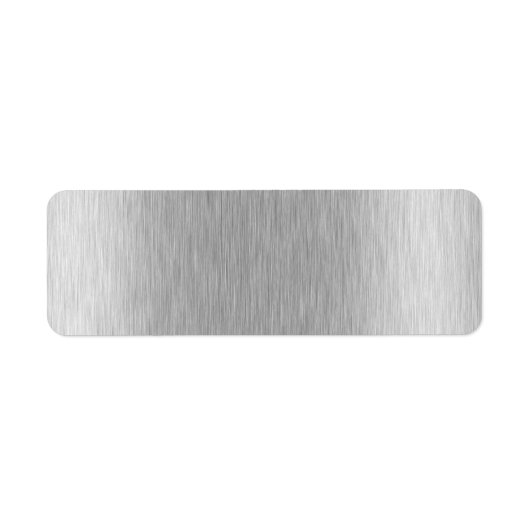 Roestvrij staal getextureerd etiket (Voorkant)