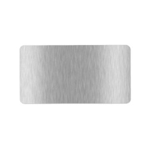 Roestvrij staal getextureerd etiket