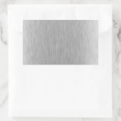 Roestvrij staal getextureerd rechthoekige sticker (Tas)