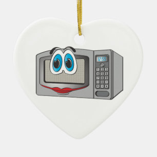 Roestvrij staal Vrouw Cartoon Microwave Keramisch Ornament