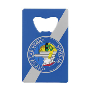 Roestvrij stalen flesopener vlag van Las Vegas Kredietkaart Flessenopener