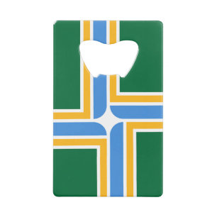 Roestvrij stalen flesopener vlag van Portland Kredietkaart Flessenopener