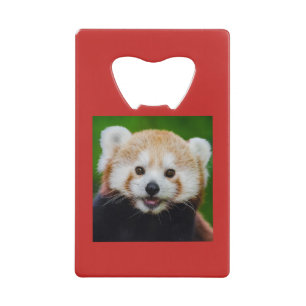 Roestvrij stalen flesopening RED PANDA/INITIAAL Kredietkaart Flessenopener