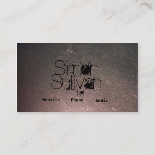 Roestvrije Visitekaartjes (Voorkant)