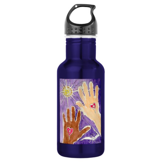 Roestvrije waterflacon waterfles (Voorkant)