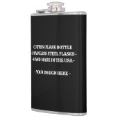 Roestvrijstalen fles met gedrukte afwerking - Gesc Heupfles (Links)