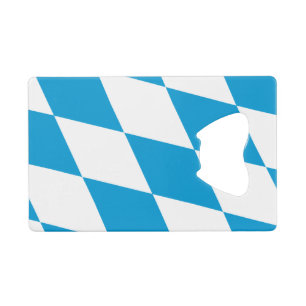 Roestvrijstalen flesopener Bavaria vlag Kredietkaart Flessenopener