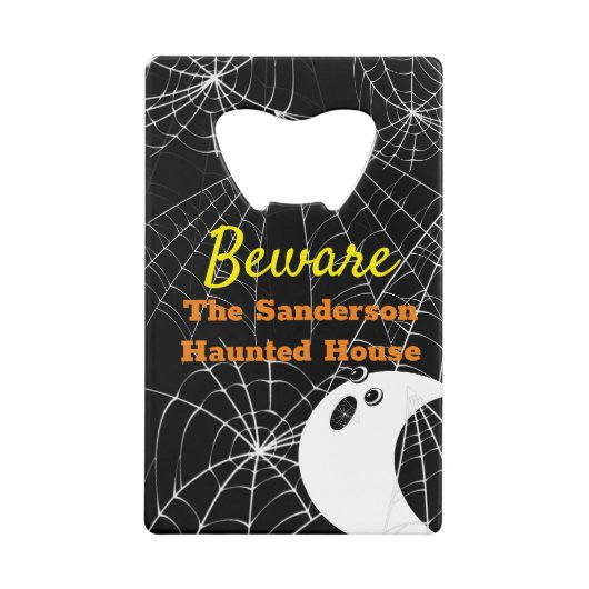 Roestvrijstalen flesopening kredietkaart flessenopener (Voorkant)