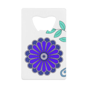 Roestvrijstalen flesopening met kunstwerk kredietkaart flessenopener