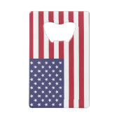 Roestvrijstalen flesopening met vlag van de Vereni Kredietkaart Flessenopener (Achterkant)