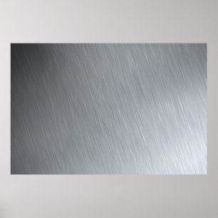 Roestvrijstalen textuur met belichtingspunten poster