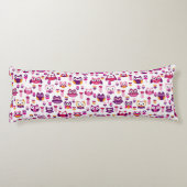 roetkleurig vogelpatroon lichaamskussen (Achterkant)