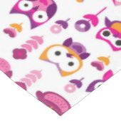 roetkleurig vogelpatroon tafelkleed (Gekanteld)