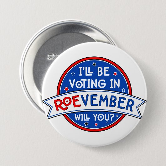 ROEvember badge de vote (Devant & derrière)