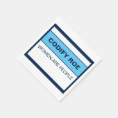 Roevember Codificeren Roe Vrouwen Zijn Mensen Servet (Hoek)