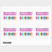 Roevember Rappel - Sticker Carré (Feuille)