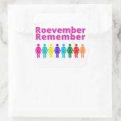 Roevember Rappel - Sticker Carré (Sac)