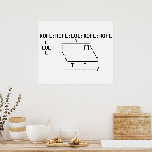 ROFLcopter Poster (Keuken)