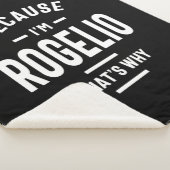 Rogelio Gepersonaliseerde naam Birthday Sherpa Deken (3/4)