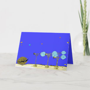 Roger et la carte d'anniversaire de Blowfish…
