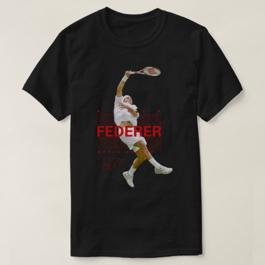 Roger Federer Tennis  T-shirt (Design voorkant)