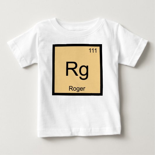 Roger Name Chemistry Element Periodic Table (Voorkant)