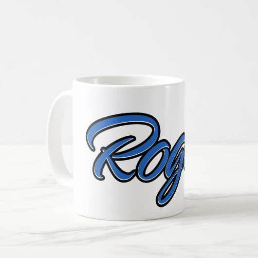 Roger Prénom Blue Tasse Café (Devant gauche)