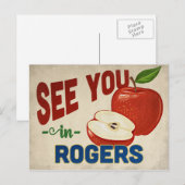 Rogers Arkansas Apple - Vintage Travel Briefkaart (Voorkant / Achterkant)