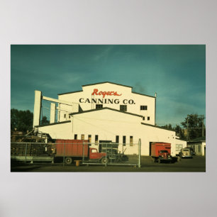 Rogers erwten in plant Milton-Freewater OF Poster