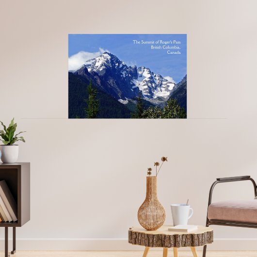 Roger's Pass Summit Poster Print (Woonkamer 3)