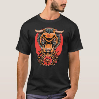 ROGUE  BULL TATTOO GRAFFITI ART T-SHIRT