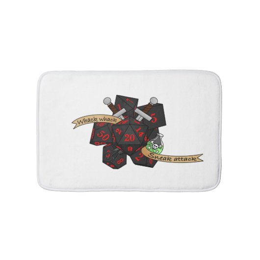 Rogue Dice Design Badmat (Voorkant)