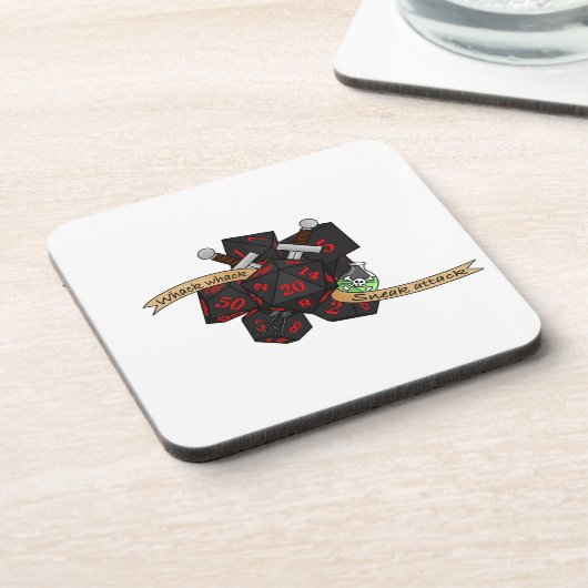 Rogue Dice Design Bier Onderzetter (Linkerzijde)