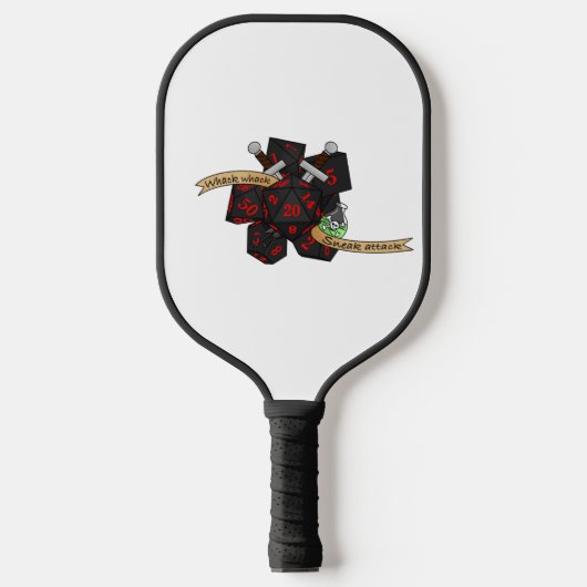 Rogue Dice Design Pickleball Paddle (Voorkant)