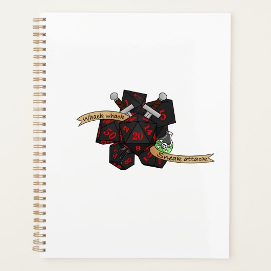Rogue Dice Design Planner (Voorkant)