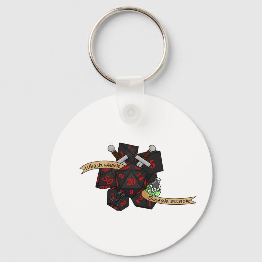 Rogue Dice Design Sleutelhanger (Voorkant)