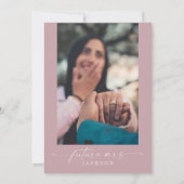 ROGUE Dusty Roos Blush Ze zei ja Vrijgezellenfeest Kaart (Achterkant)