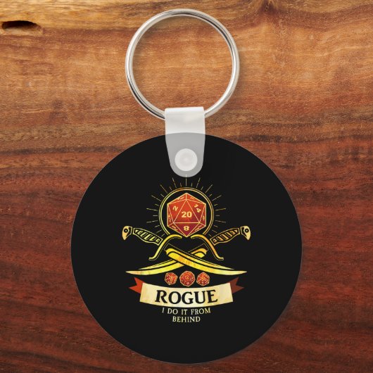 Rogue Fantasy Gamer Rpg Cl Sleutelhanger (Voorkant)