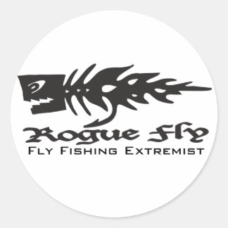 Rogue Fly, vliegvissen... Ronde Sticker